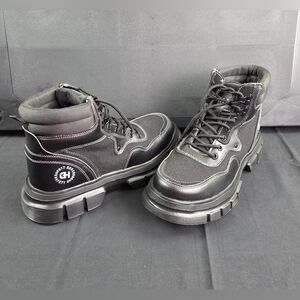 Sebowel GHLB Steel Toe Safety Boots Mens Size 11.5 Black Lace Up Lightweight